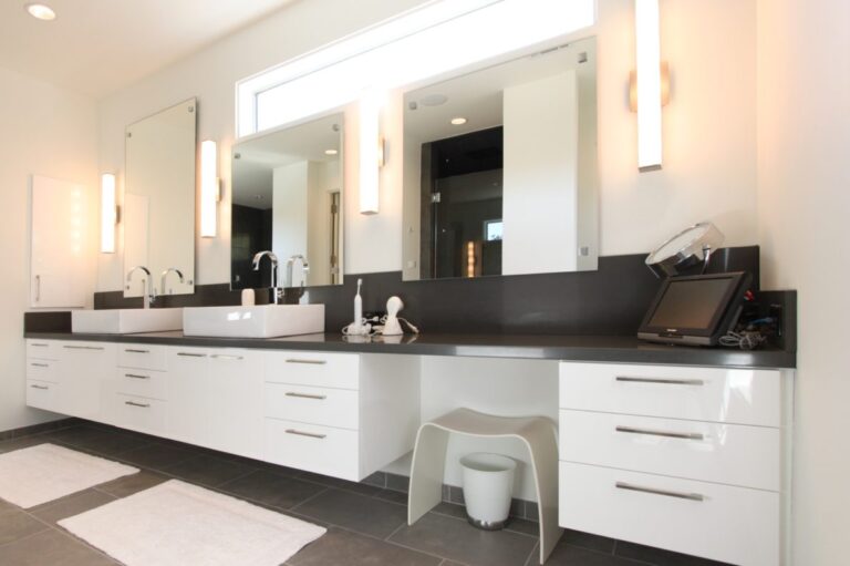 Contemporary Bathroom Cabinets - Custom Cabinets Houston | Custom Furniture